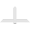 Ekena Millwork Eugene Architectural Grade PVC Gable Bracket, 60"W x 32 1/2"H x 6"D x 6"F, 13/12 Pitch GBP060X33X0606EUG00 - alternate 4
